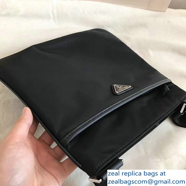 Prada Nylon Shoulder Bag 2VH053 Black 2018