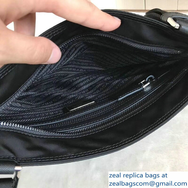 Prada Nylon Shoulder Bag 2VH053 Black 2018