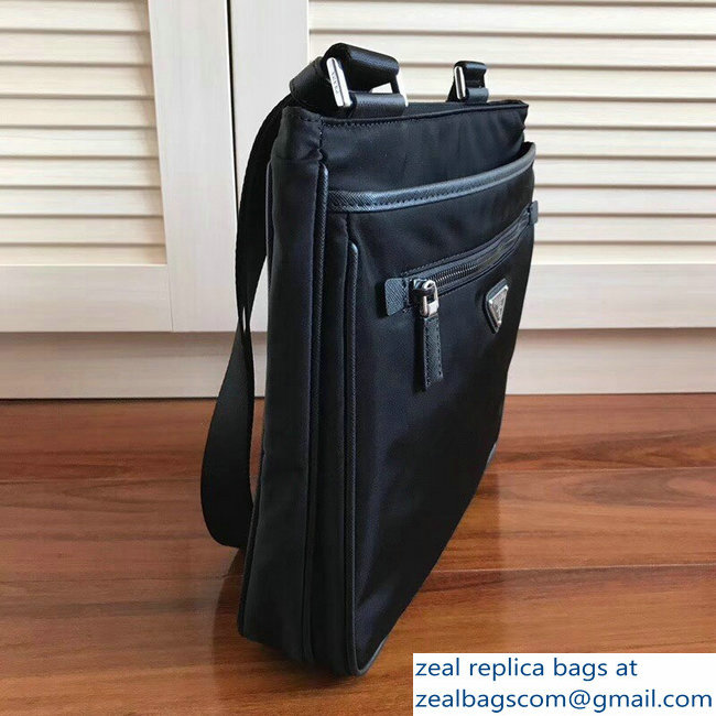 Prada Nylon Shoulder Bag 2VH251 Black 2018