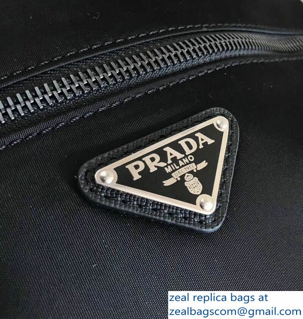 Prada Nylon Shoulder Bag 2VH251 Black 2018