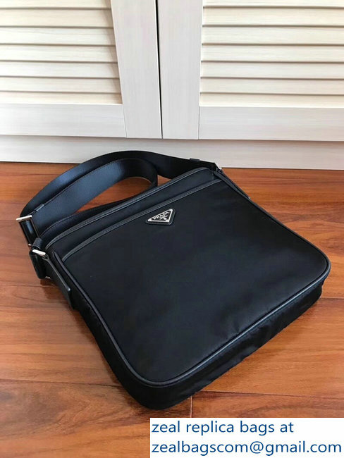 Prada Nylon Shoulder Bag 2VH797 Black 2018 - Click Image to Close