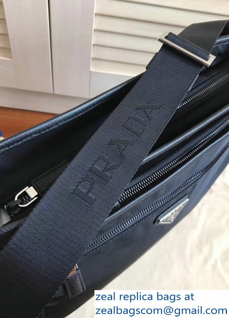 Prada Nylon Shoulder Bag 2VH953 Black 2018 - Click Image to Close