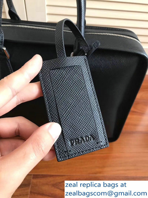 Prada Saffiano Leather Briefcase Bag VA1026 Black - Click Image to Close