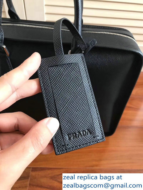 Prada Saffiano Leather Briefcase Bag VA1026 Black