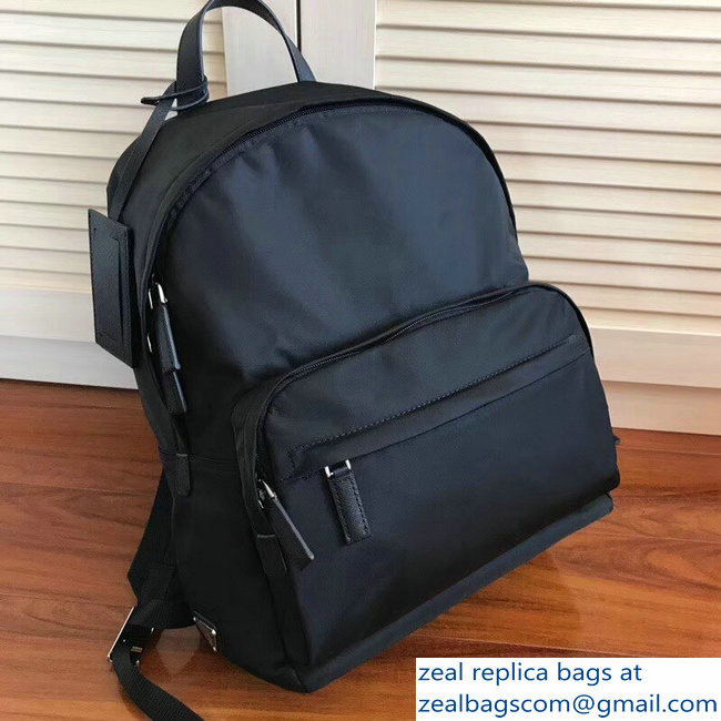 Prada Technical Fabric Backpack Bag 2VZ066 Black 2018 - Click Image to Close