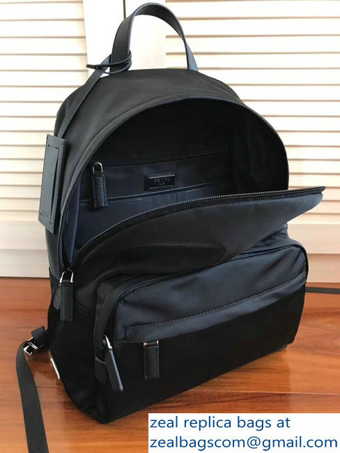 Prada Technical Fabric Backpack Bag 2VZ066 Black 2018