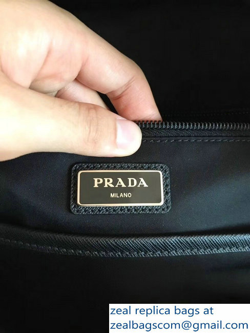 Prada Technical Fabric Backpack Bag 2VZ066 Black 2018