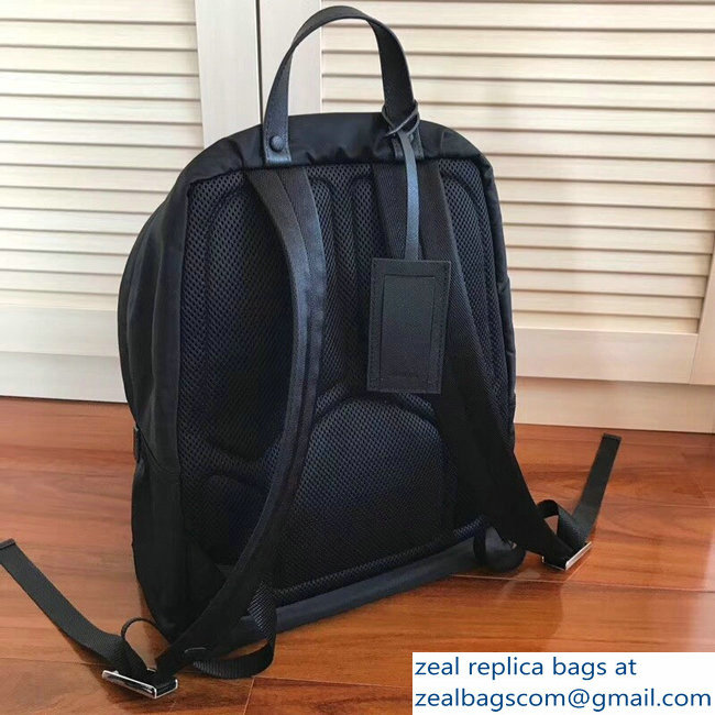 Prada Technical Fabric Backpack Bag 2VZ066 Black 2018