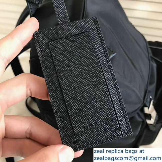 Prada Technical Fabric Backpack Bag 2VZ135 Black 2018