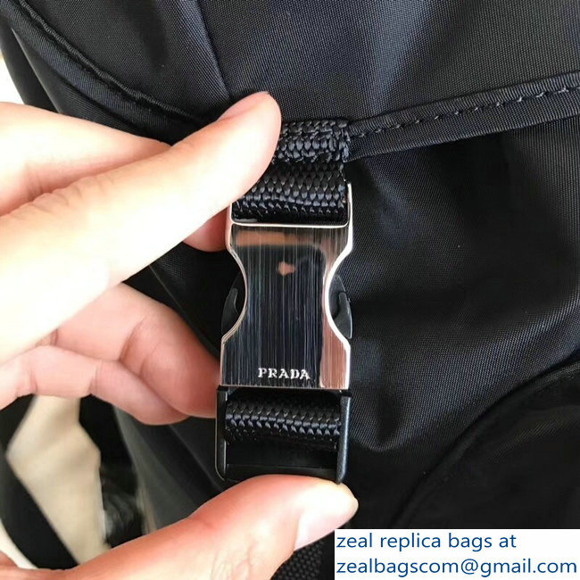 Prada Technical Fabric Backpack Bag 2VZ135 Black 2018