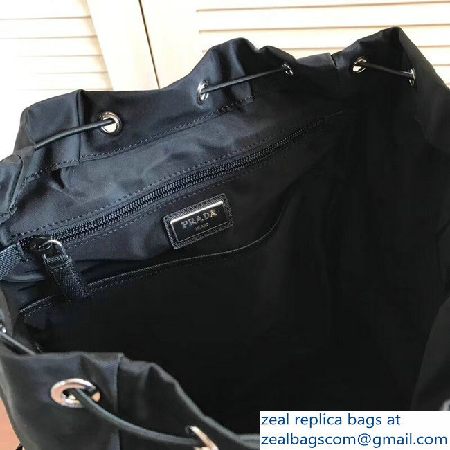 Prada Technical Fabric Backpack Bag 2VZ135 Black 2018