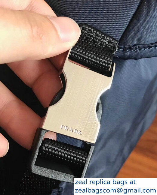 Prada Technical Fabric Backpack Bag 2VZ135 Blue 2018
