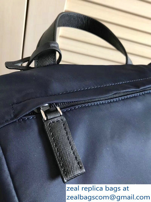 Prada Technical Fabric Backpack Bag 2VZ135 Blue 2018