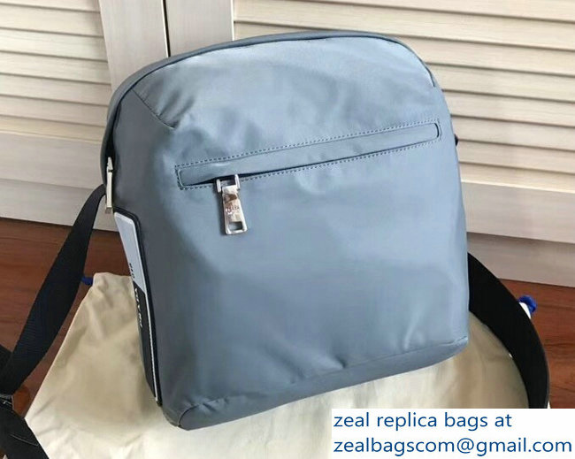 Prada Technical Fabric Bandoleer Shoulder Bag 2VH026 Gray 2018