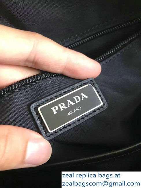 Prada Technical Fabric Bandoleer Shoulder Bag 2VH026 Gray 2018