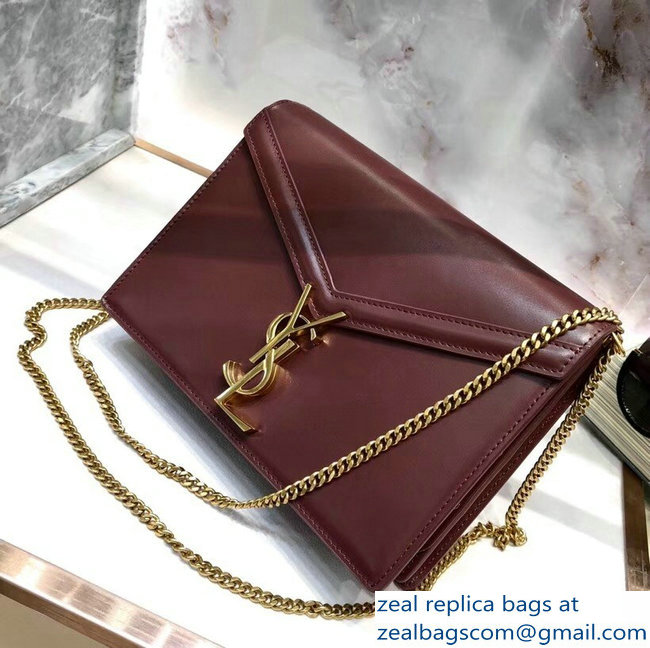 Saint Laurent Cassandra Monogram Bag 532750 Burgundy 2018 - Click Image to Close