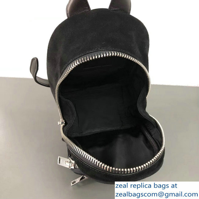 Alexander Wang Attica Mini Backpack Crossbody Bag Suede Black 2018