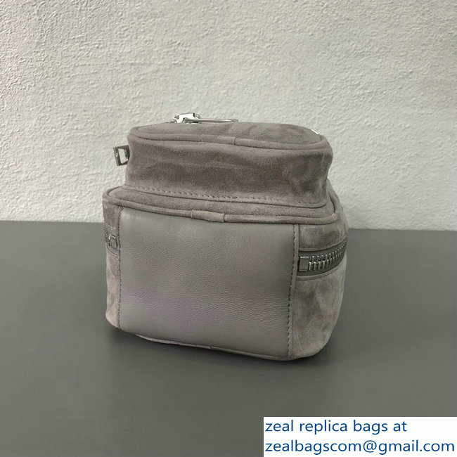 Alexander Wang Attica Mini Backpack Crossbody Bag Suede Gray 2018
