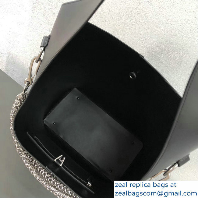 Alexander Wang Black Genesis Mini Hobo Bag 2018 - Click Image to Close