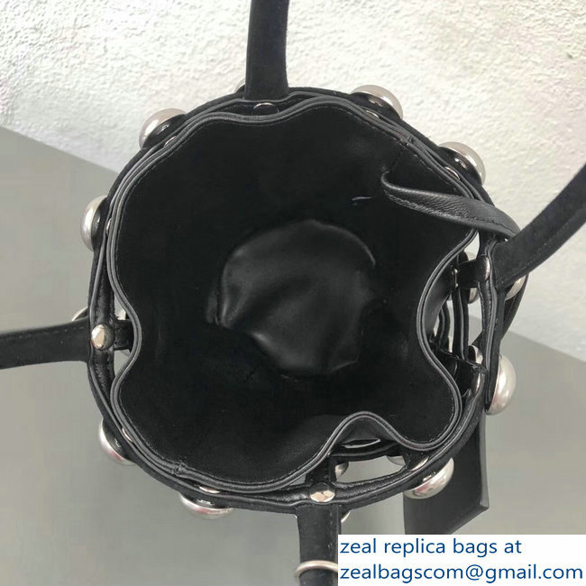 Alexander Wang Caged Roxy Bucket Bag Black 2018