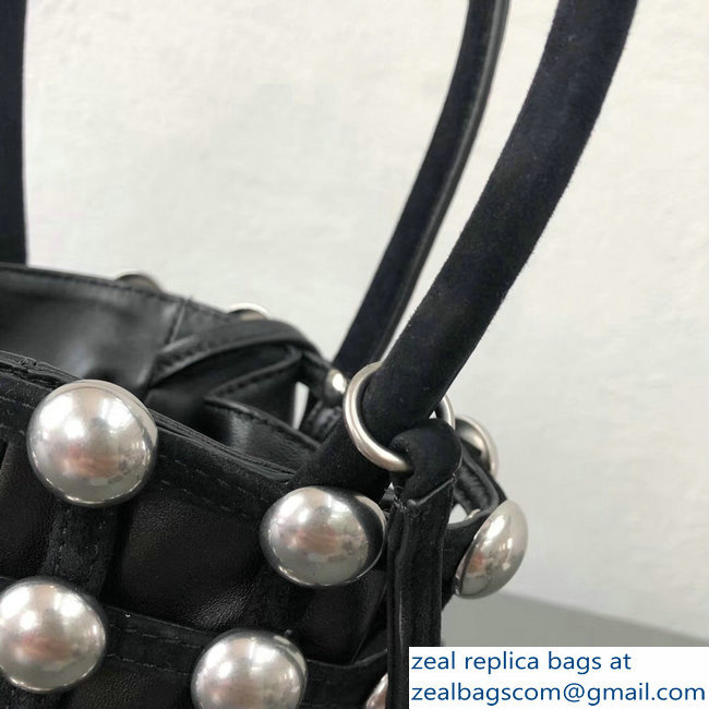 Alexander Wang Caged Roxy Bucket Bag Black 2018 - Click Image to Close