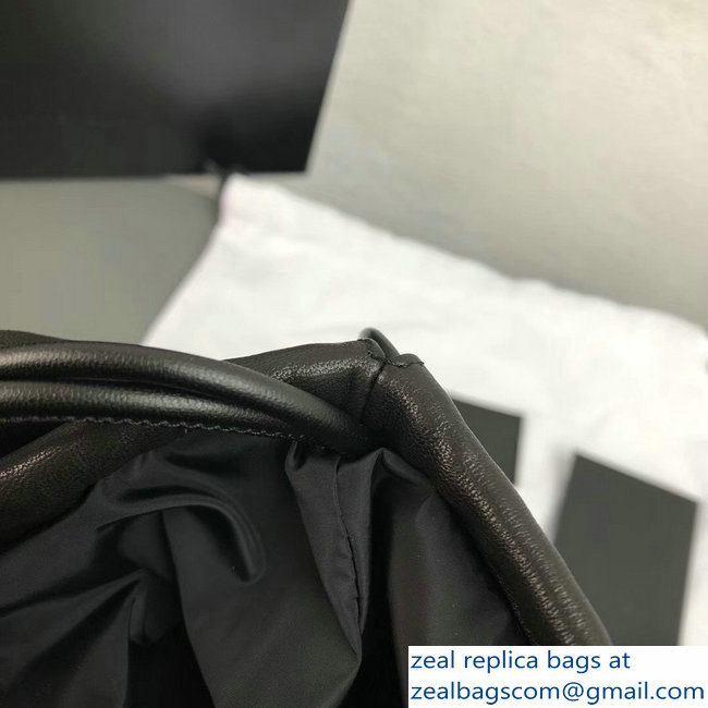 Alexander Wang Ryan Black Lather Dustbag Bag With Metal Fringes 2018