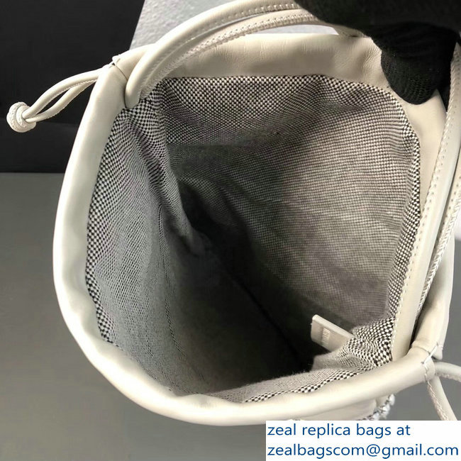 Alexander Wang Ryan Crystal-studded Drawstring Dustbag Bag White 2018 - Click Image to Close