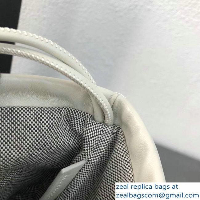 Alexander Wang Ryan Crystal-studded Drawstring Dustbag Bag White 2018