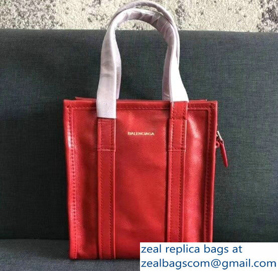 Balenciaga Bazar XXS Shopping Bag Red 2018 - Click Image to Close