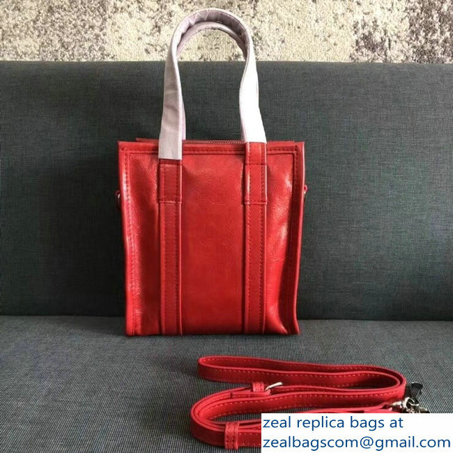 Balenciaga Bazar XXS Shopping Bag Red 2018 - Click Image to Close