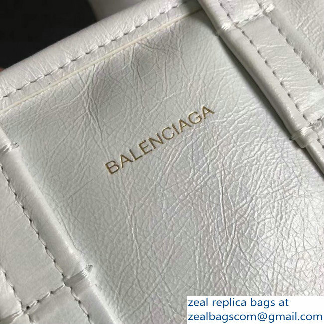 Balenciaga Bazar XXS Shopping Bag White 2018 - Click Image to Close