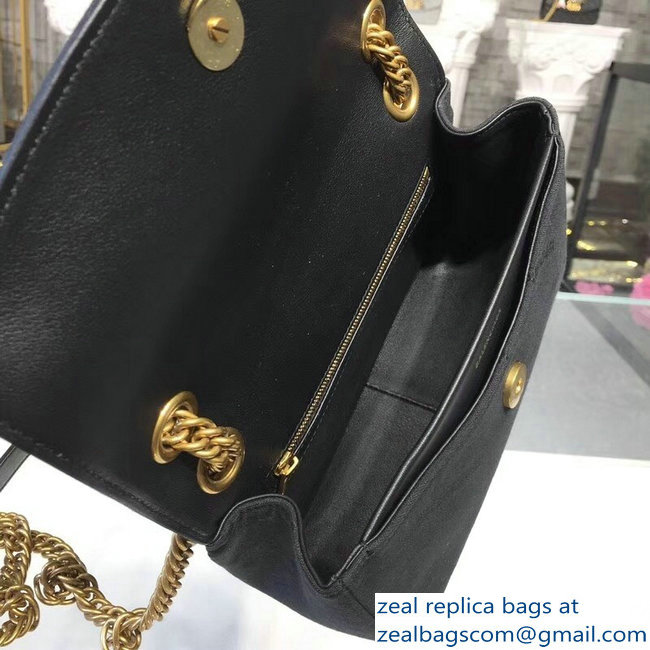 Balenciaga Jacquard Logo BB Round S Charms Chain Shoulder Bag Black 2018 - Click Image to Close