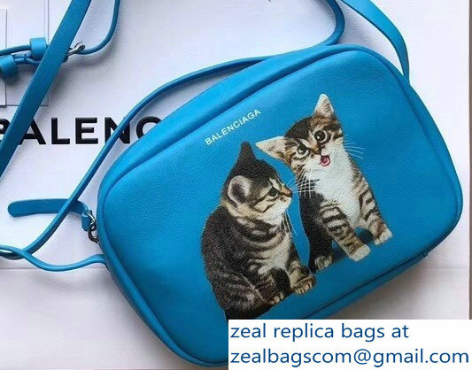 Balenciaga Kitten Everyday Camera Bag XS Small Turquoise 2018 - Click Image to Close