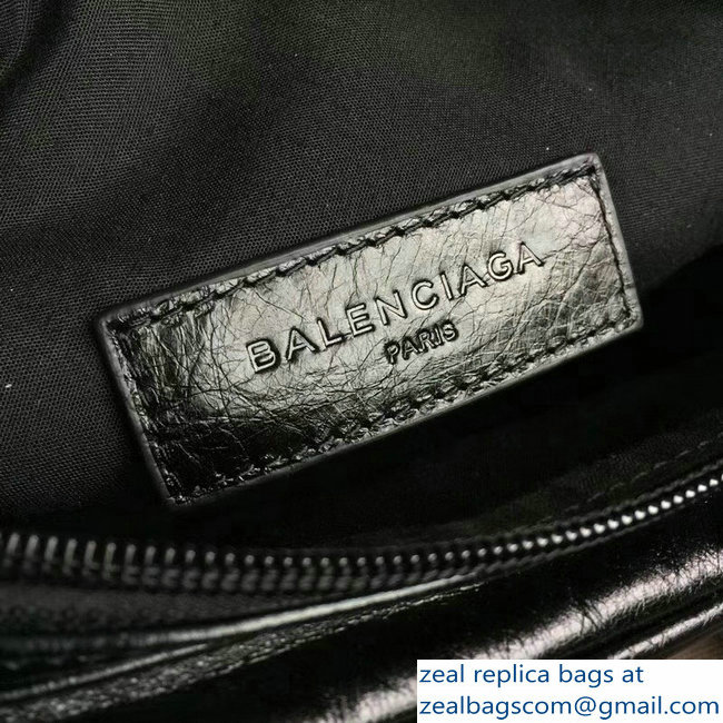 Balenciaga Leather Belt Pack Bag Explorer Graffiti Print Black/Yellow - Click Image to Close