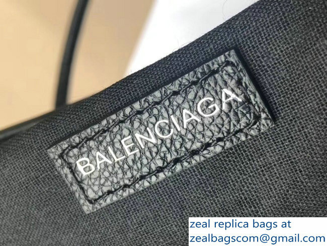 Balenciaga Logo Calfskin North-South Shopping Tote XXS Mini Bag Black 2018