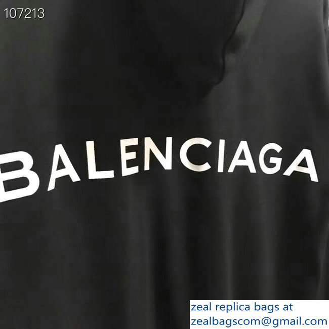 Balenciaga Logo Hoodie Sweater Black 2018