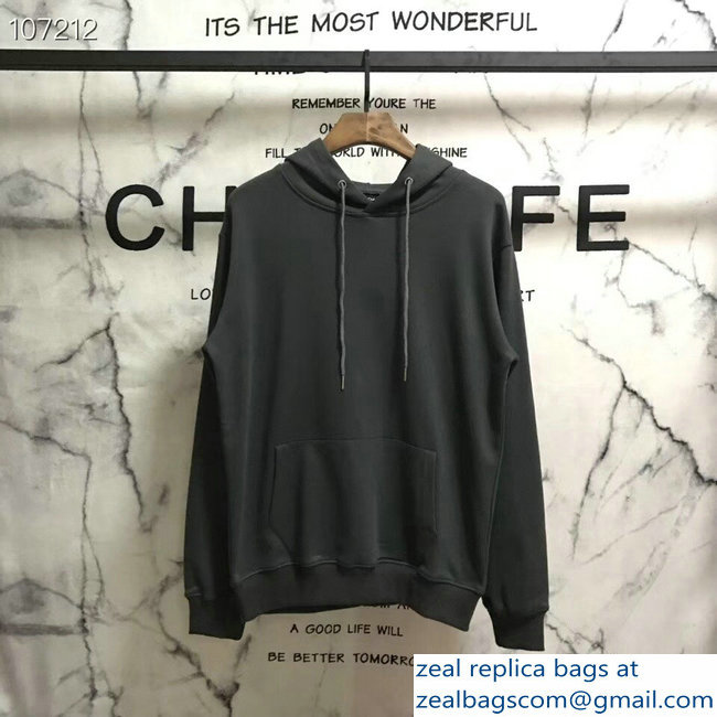 Balenciaga Logo Hoodie Sweater Gray 2018