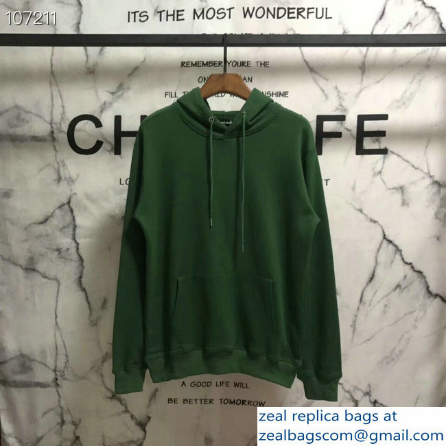 Balenciaga Logo Hoodie Sweater Green 2018