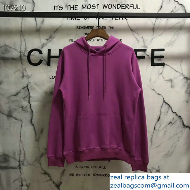Balenciaga Logo Hoodie Sweater Purple 2018