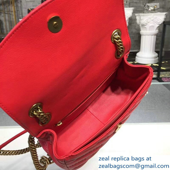 Balenciaga Matelasse Embroidered Logo BB Round S Charms Chain Shoulder Bag Red 2018 - Click Image to Close