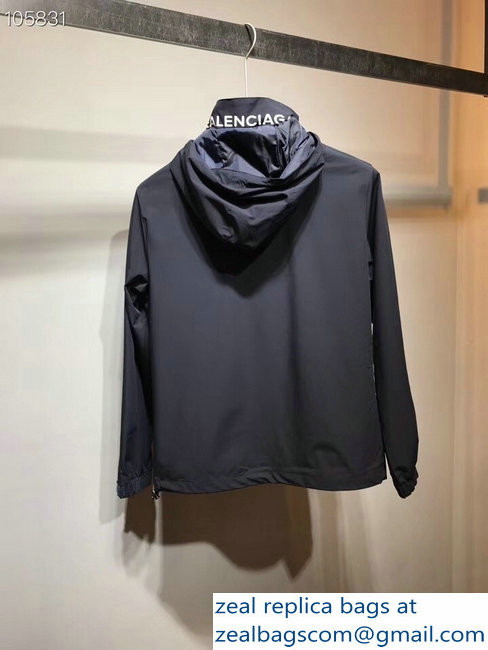 Balenciaga Men's Jacket Dark Blue 2018 - Click Image to Close