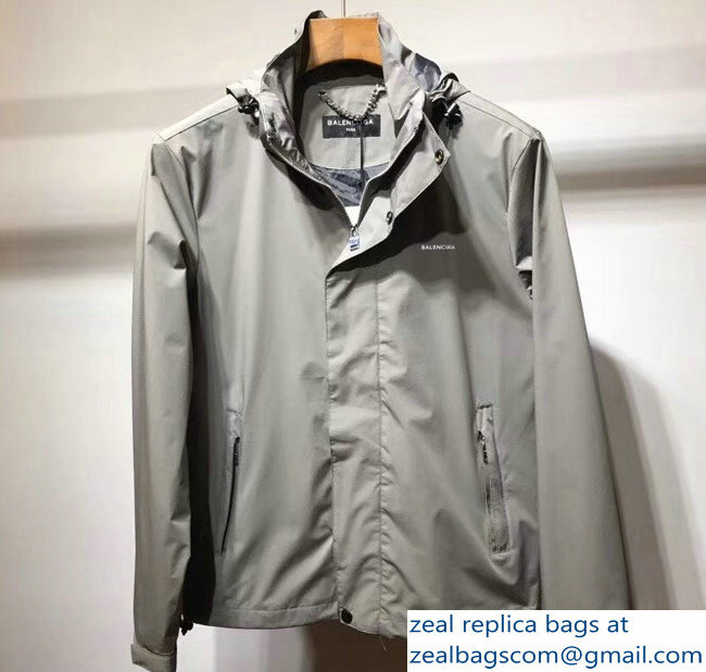 Balenciaga Men's Jacket Gray 2018 - Click Image to Close