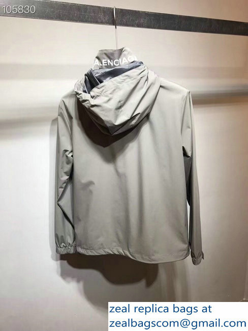 Balenciaga Men's Jacket Gray 2018 - Click Image to Close