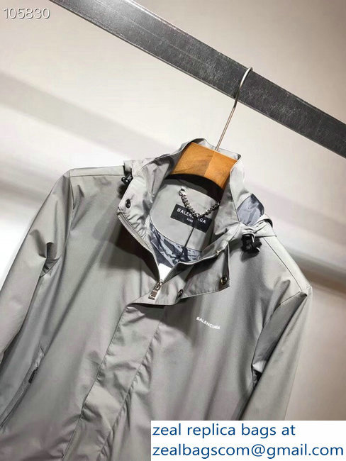 Balenciaga Men's Jacket Gray 2018 - Click Image to Close