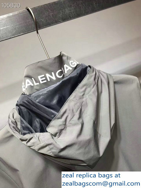 Balenciaga Men's Jacket Gray 2018 - Click Image to Close