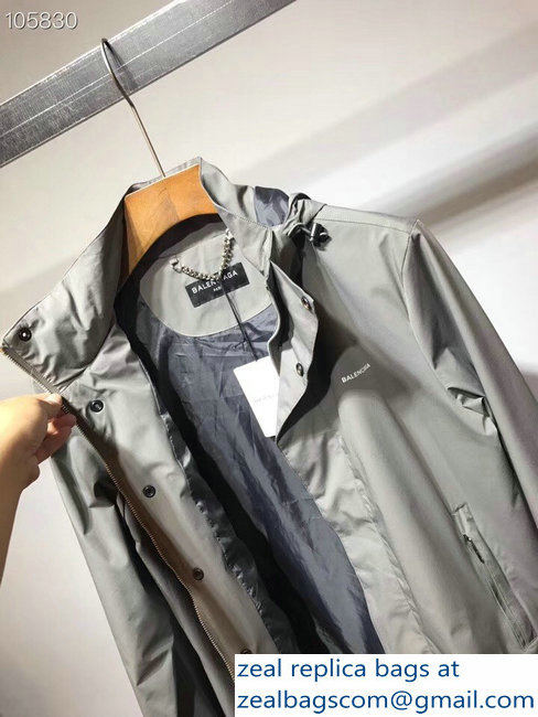 Balenciaga Men's Jacket Gray 2018 - Click Image to Close