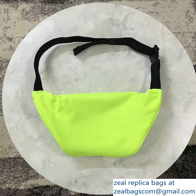 Balenciaga Nylon Canvas Belt Pack Bag Explorer Label Logo Fluo Green - Click Image to Close