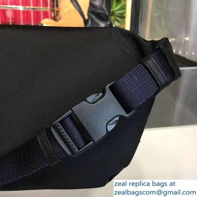 Balenciaga Nylon Canvas Belt Pack Bag Logo Black