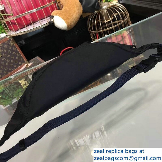 Balenciaga Nylon Canvas Belt Pack Bag Logo Black - Click Image to Close