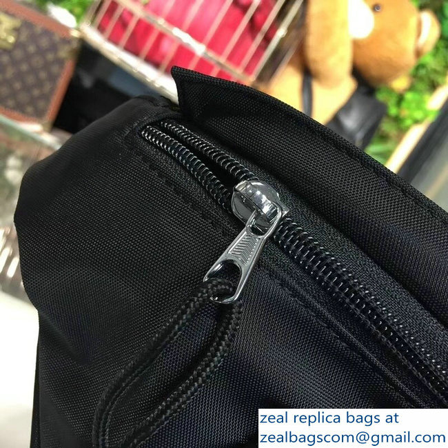 Balenciaga Nylon Canvas Belt Pack Bag Logo Black